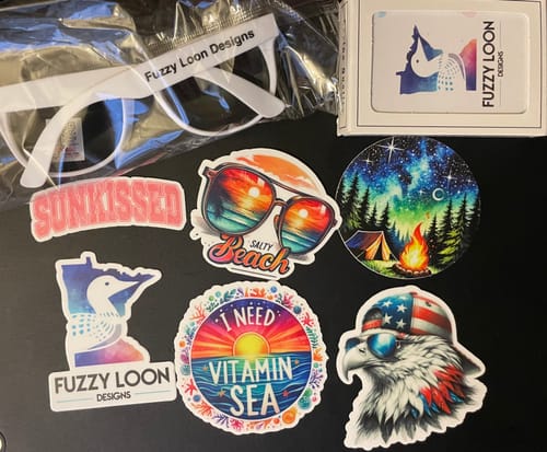 Customer photo review of Fuzzy Loon Fan Box | Quarterly Subscription