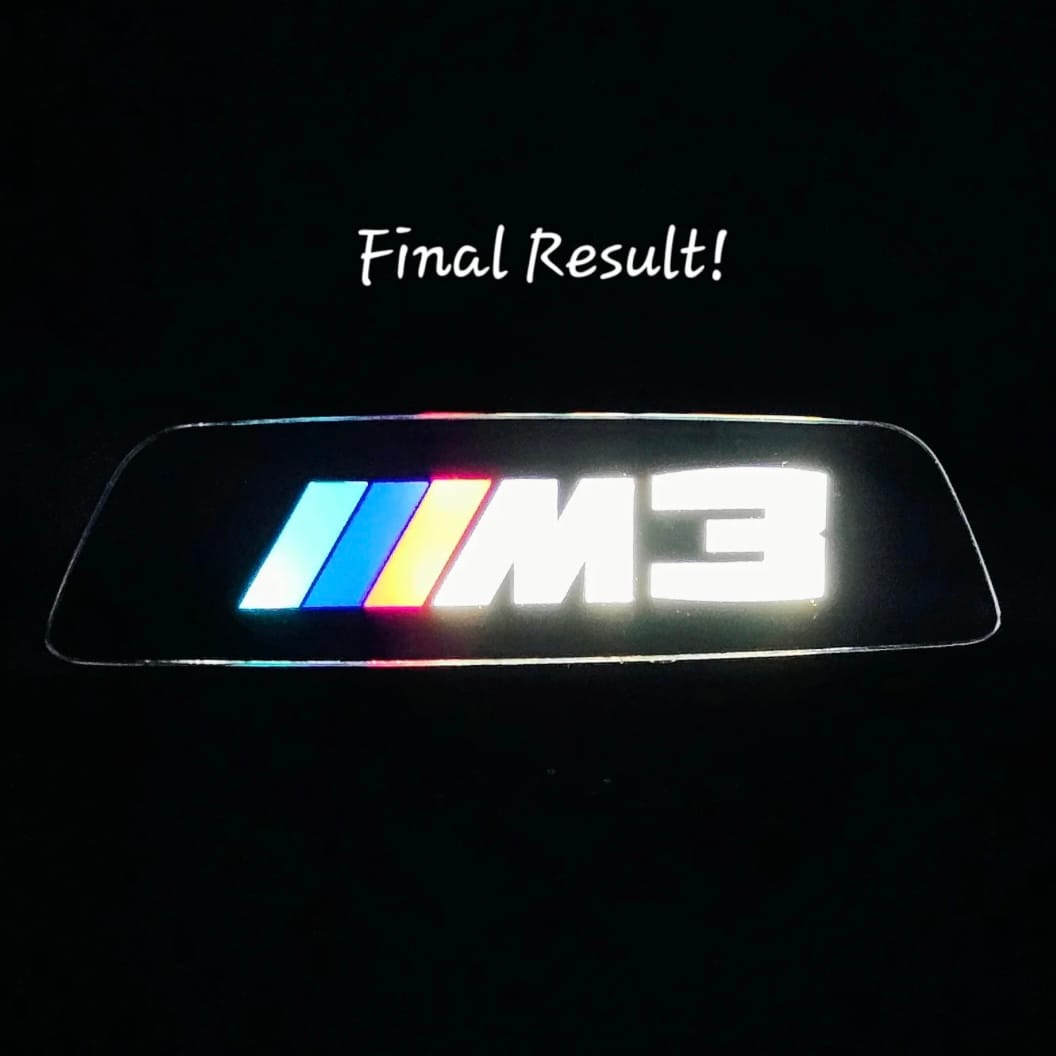 Customer photo review of ILLUMINATED SEAT EMBLEM FOR F80 M3 / F82 M4