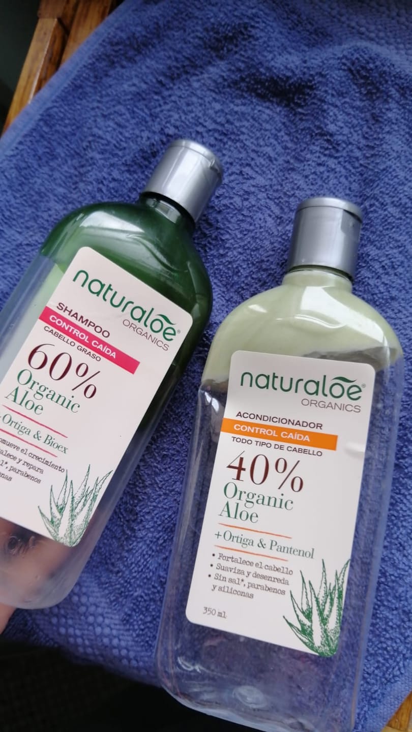 Customer photo review of Set Shampoo Control Caida Normal a Graso + Acondicionador 350ml