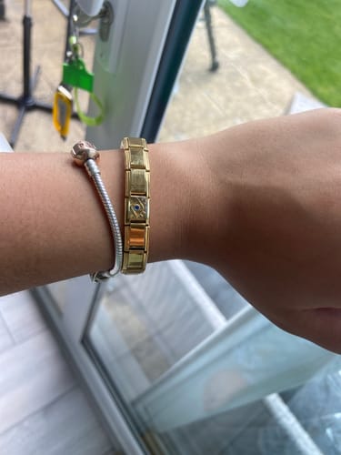 Customer photo review of Original Italian Charm Bracelet