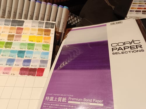 Customer photo review of Copic Paper Selections - Pack 20 Hojas Premium Bond Paper A4 21 x 29,7 cm
