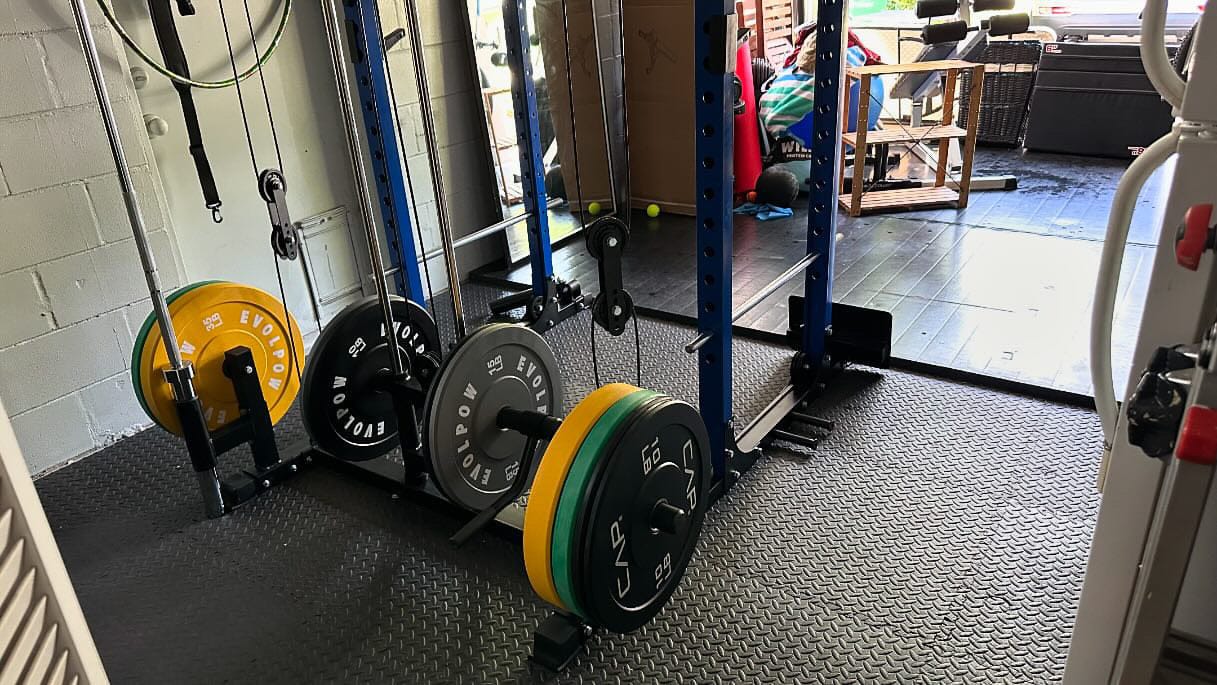 Customer photo review of EVOLPOW Color Low Bounce Bumper Plates Olympic Weight Plates