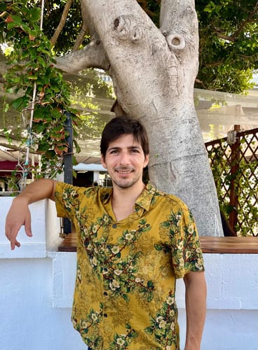 Customer photo review of Chemise boutonnée à manches courtes pour hommes, Vintage, décontractée, en rayonne, douce, florale, manches courtes