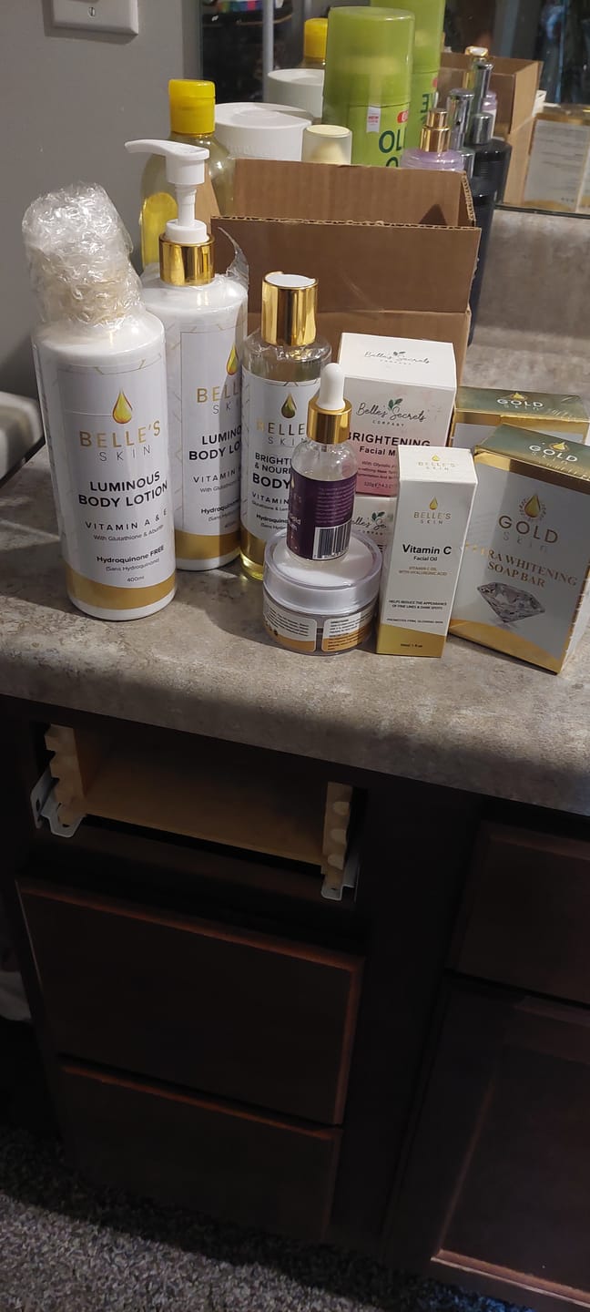 Customer photo review of Brightening Facial Mask