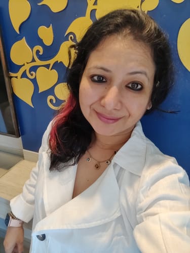 Customer photo review of Ombré Bright Red Streaks