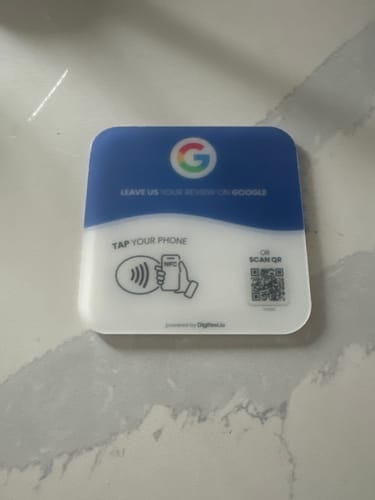 Customer photo review of Google Reviews - Plate