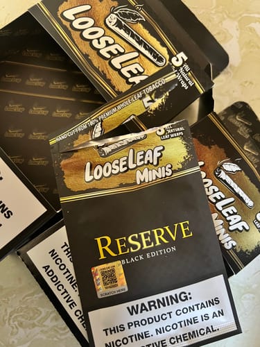 Customer photo review of Reserve Black Edition LooseLeaf 5-Pack Minis (40 Count)