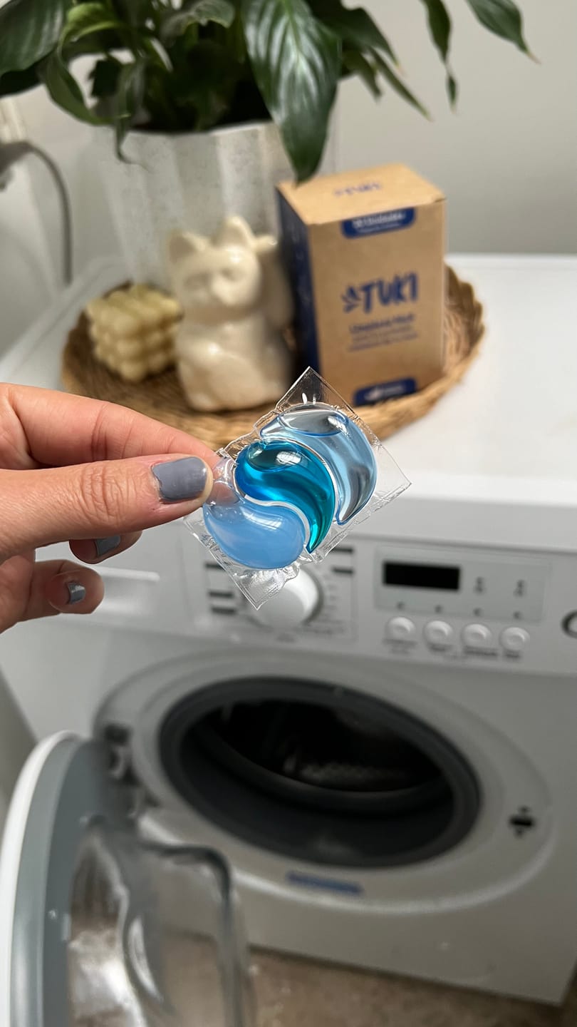 Customer photo review of Capsulas Tuki Ecologicas para Lavado de Ropa Aroma Oceano