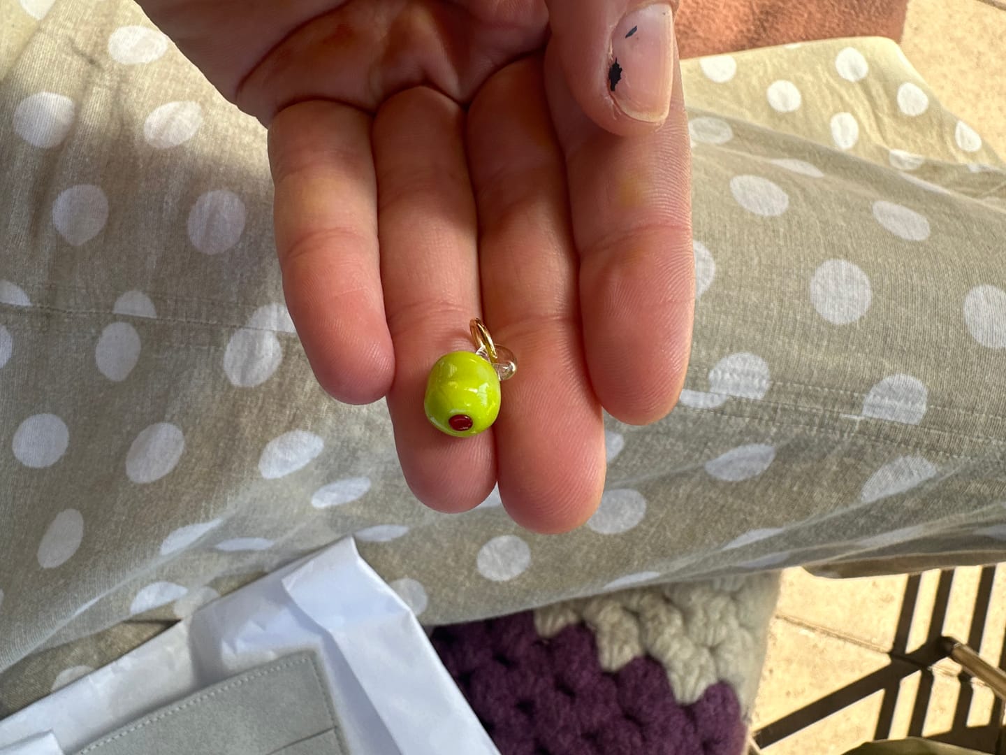 Customer photo review of Glass charms