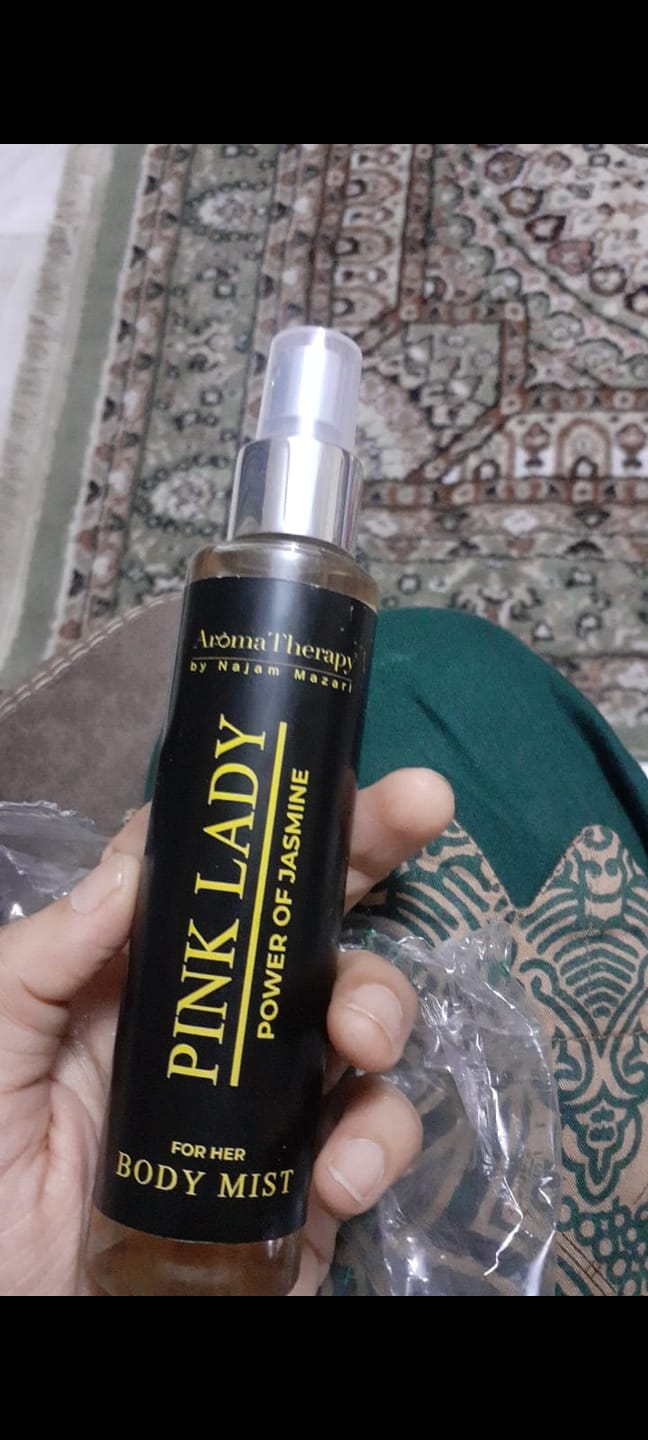 Customer photo review of Pink Lady Natural Body Mist - Made With Jasmine - Signature Fragrance You Love!!