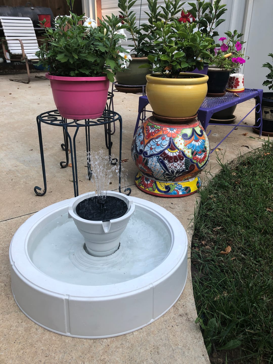Customer photo review of Lago 22.5" Instant Pond Fountain