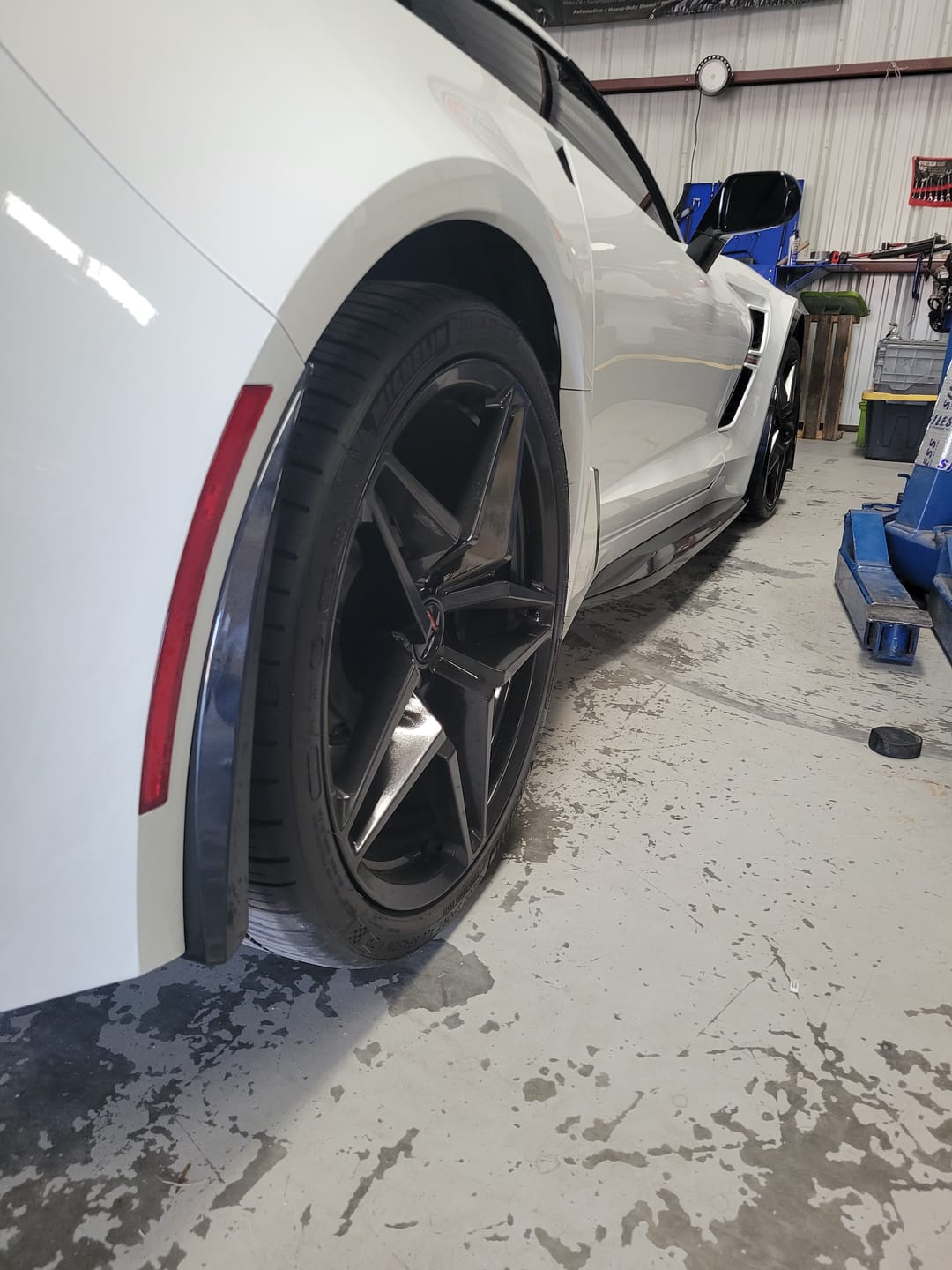 Customer photo review of Corvette C7 Extended Front & Rear Splash Guards