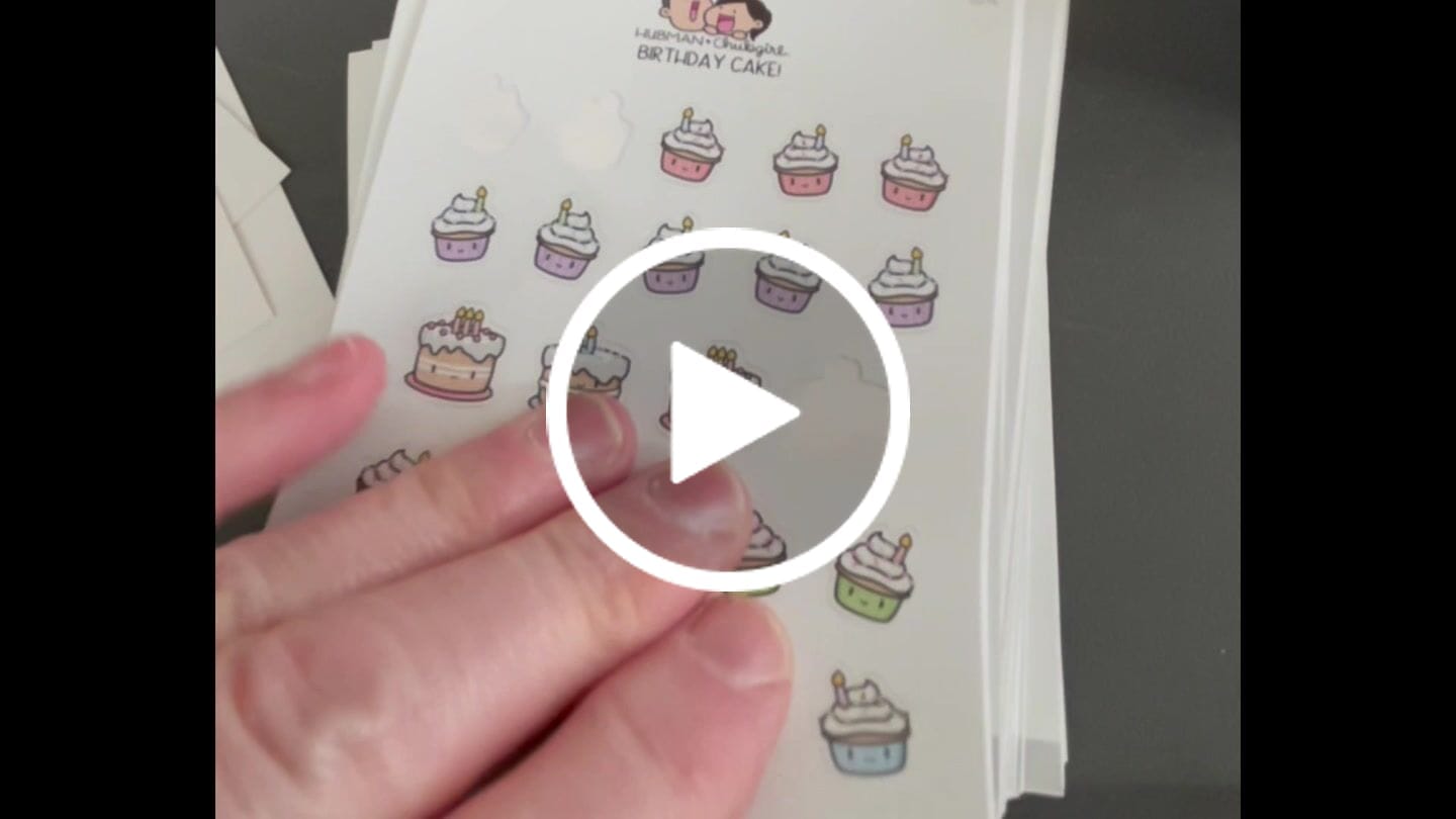 Customer video review of Appointments 1 Planner Stickers
