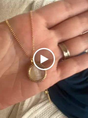 Customer video review of Petite Mother Mary Necklace