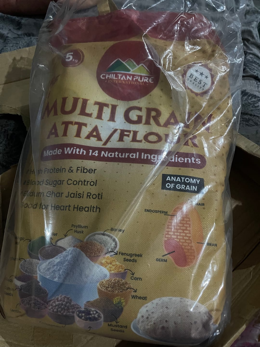 Customer photo review of Multi Grain Atta / Flour - Made with 14 Natural Ingredients