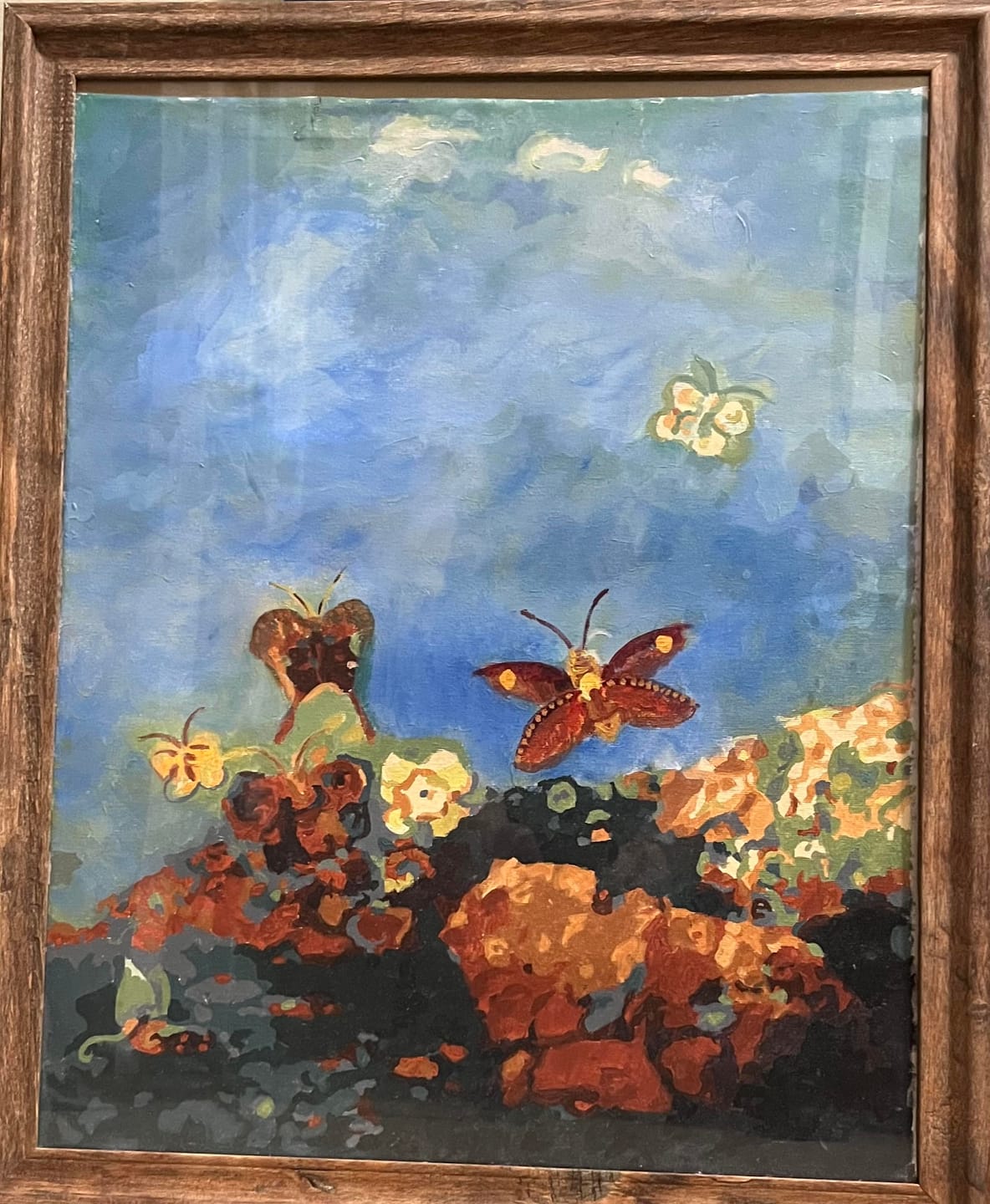 Customer photo review of Colorful Butterflies Painting - Paint by Numbers
