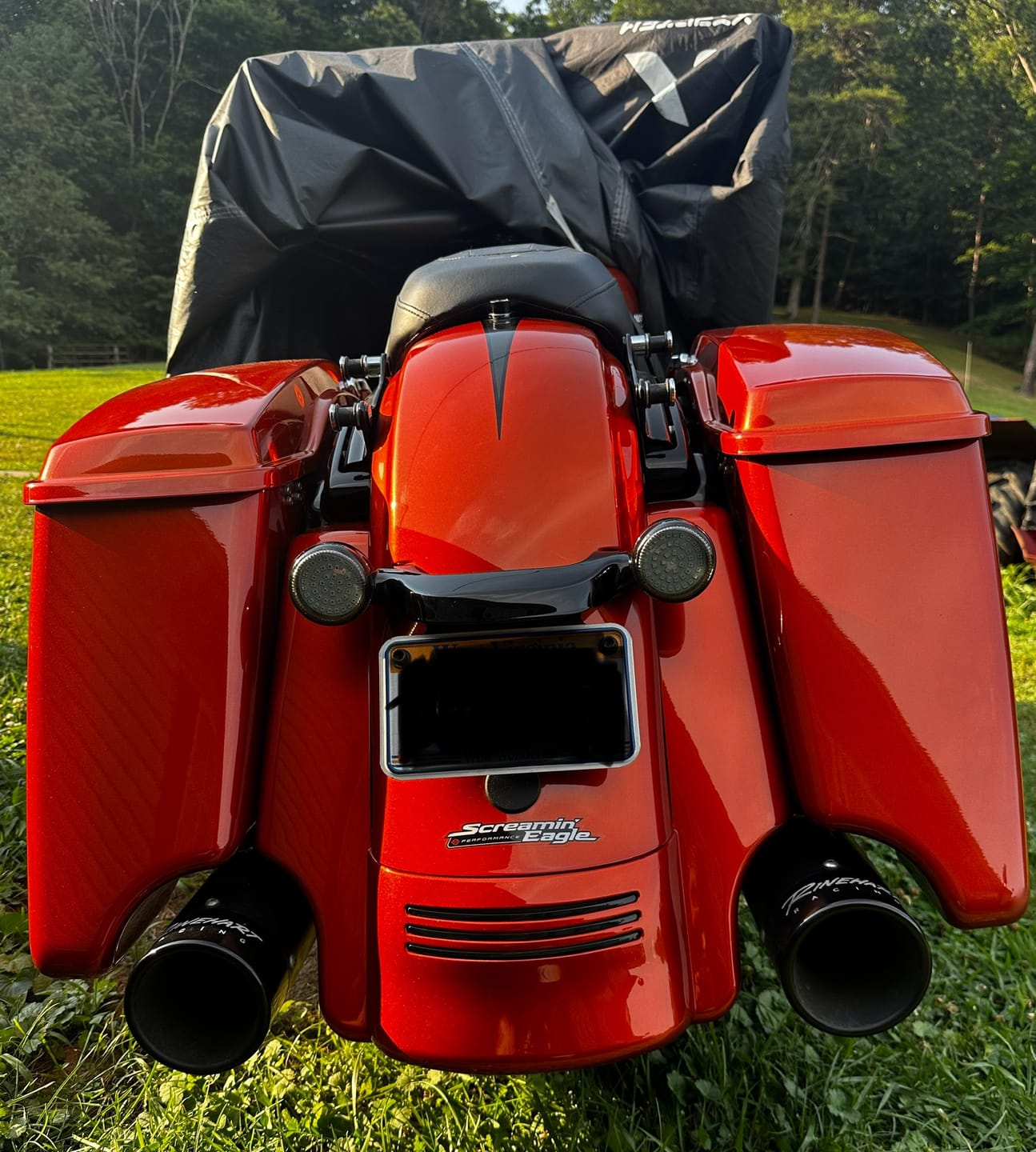 Customer photo review of Stretched Rear Fender Extension For 2014-2022 Harley Davidson Touring
