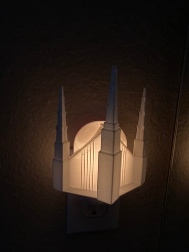 Customer photo review of Chicago Illinois Temple Wall Night Light