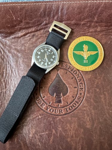 Customer photo review of Glomar Explorer - Hook And Loop Watch Strap