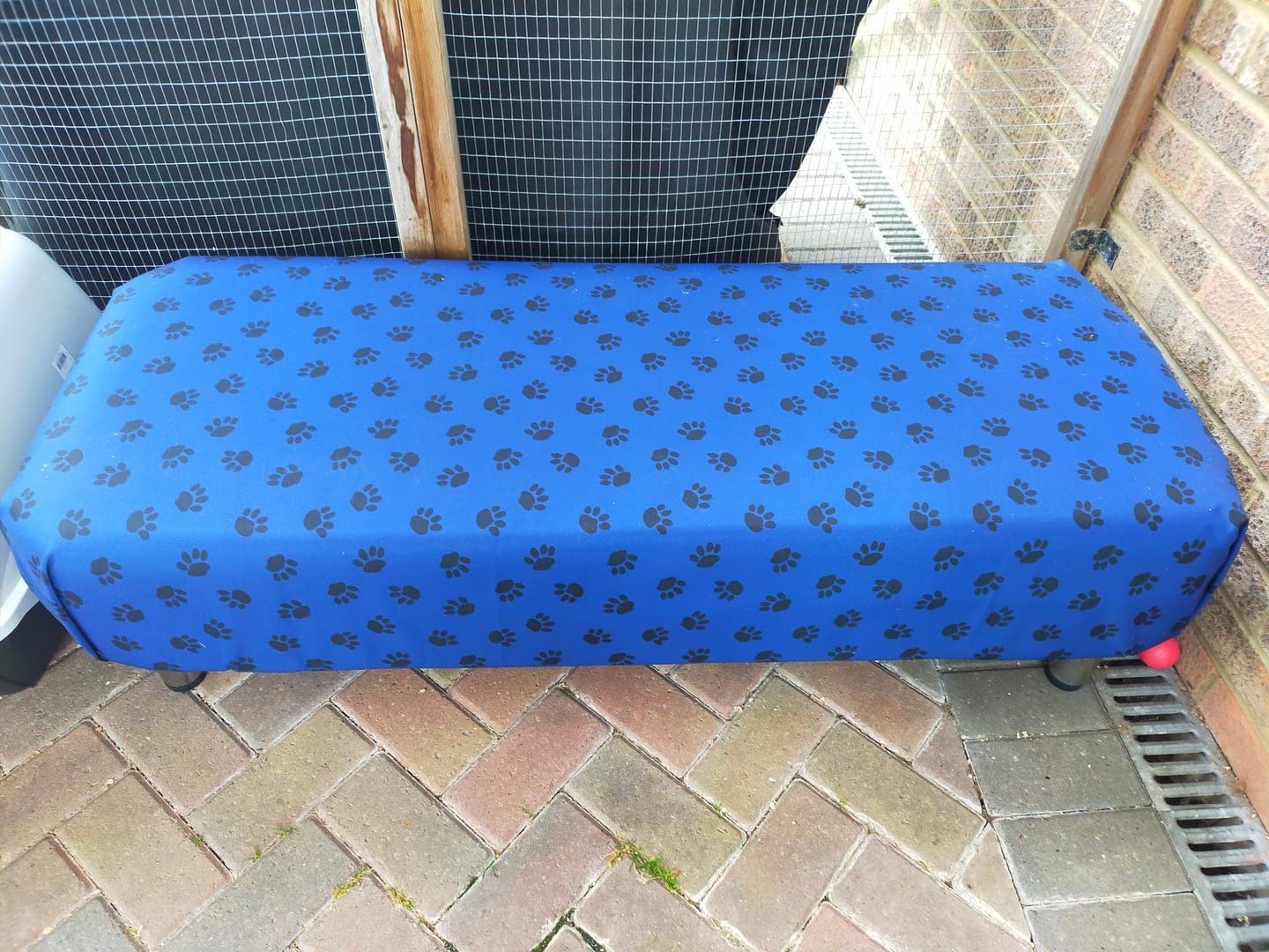 Customer photo review of Paw Print Heavy Duty Waterproof Fabric