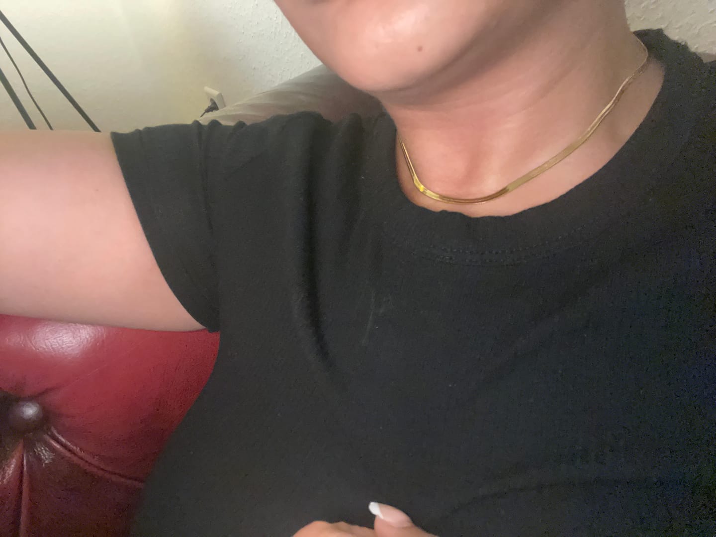 Customer photo review of Snake Skin Kette | 18K vergoldet