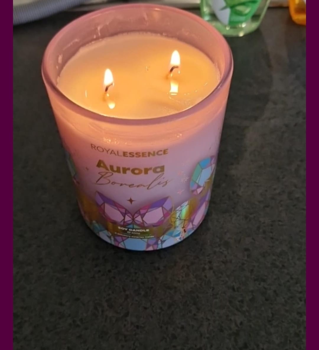 Customer photo review of Aurora Borealis (Candle)