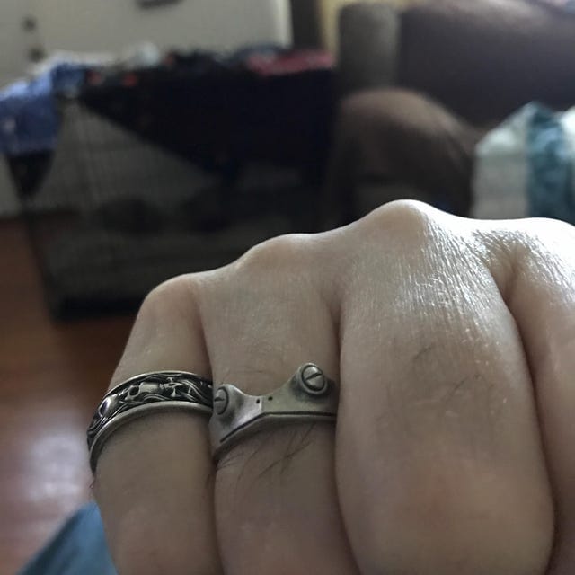 Customer photo review of Hamibus Frog Ring