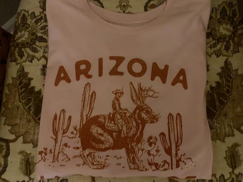 Customer photo review of Arizona Jackalope Research Society Tee