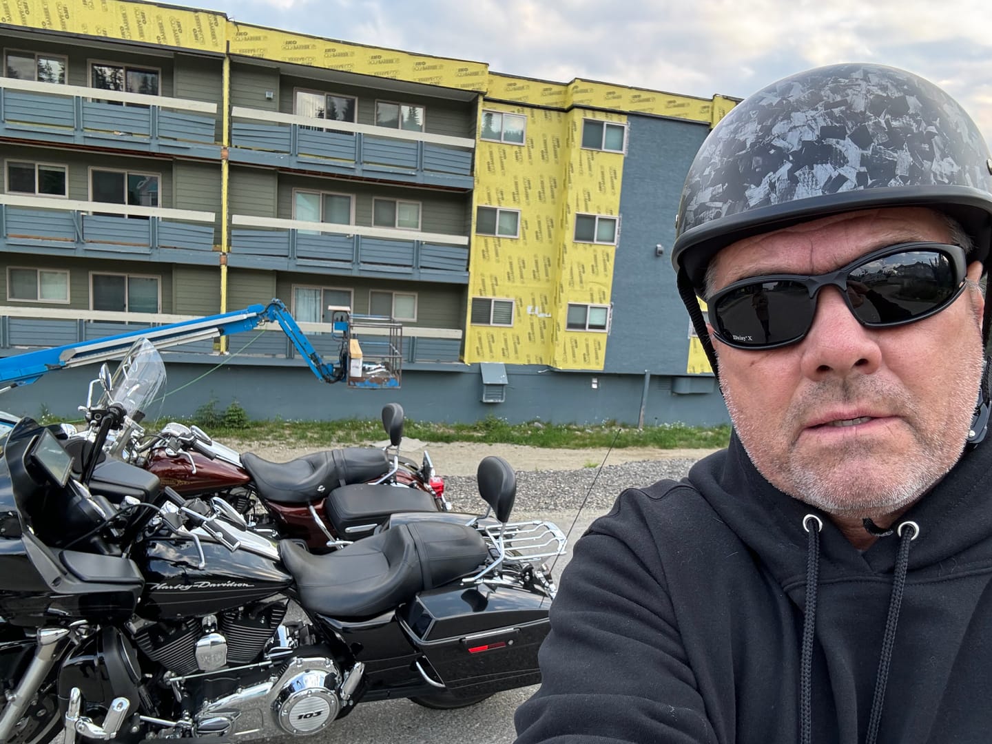 Customer photo review of Smallest Lightest SOA DOT Beanie Helmet - Carbon Fiber