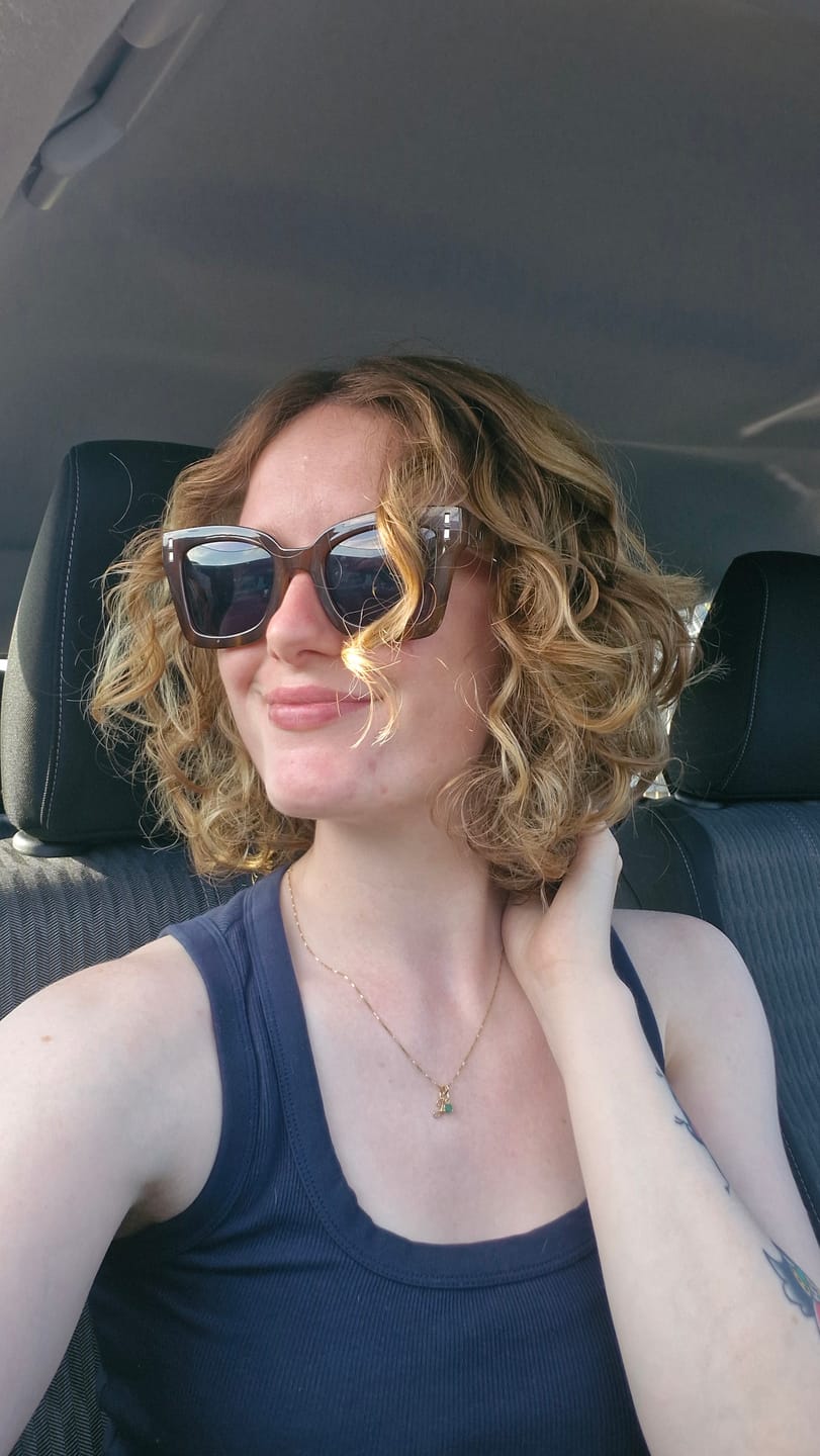 Customer photo review of Flaxseed & Kalahari Melon Curl Defining Custard
