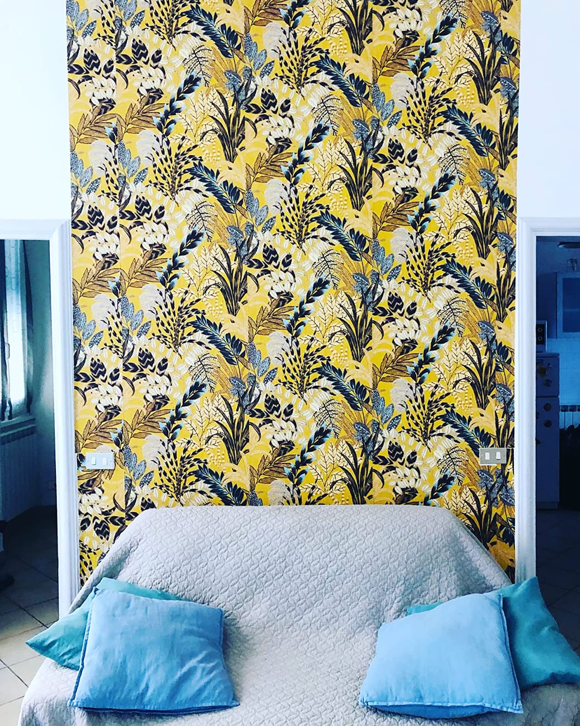 Customer photo review of Capetown Jungle Wallpaper - Yellow