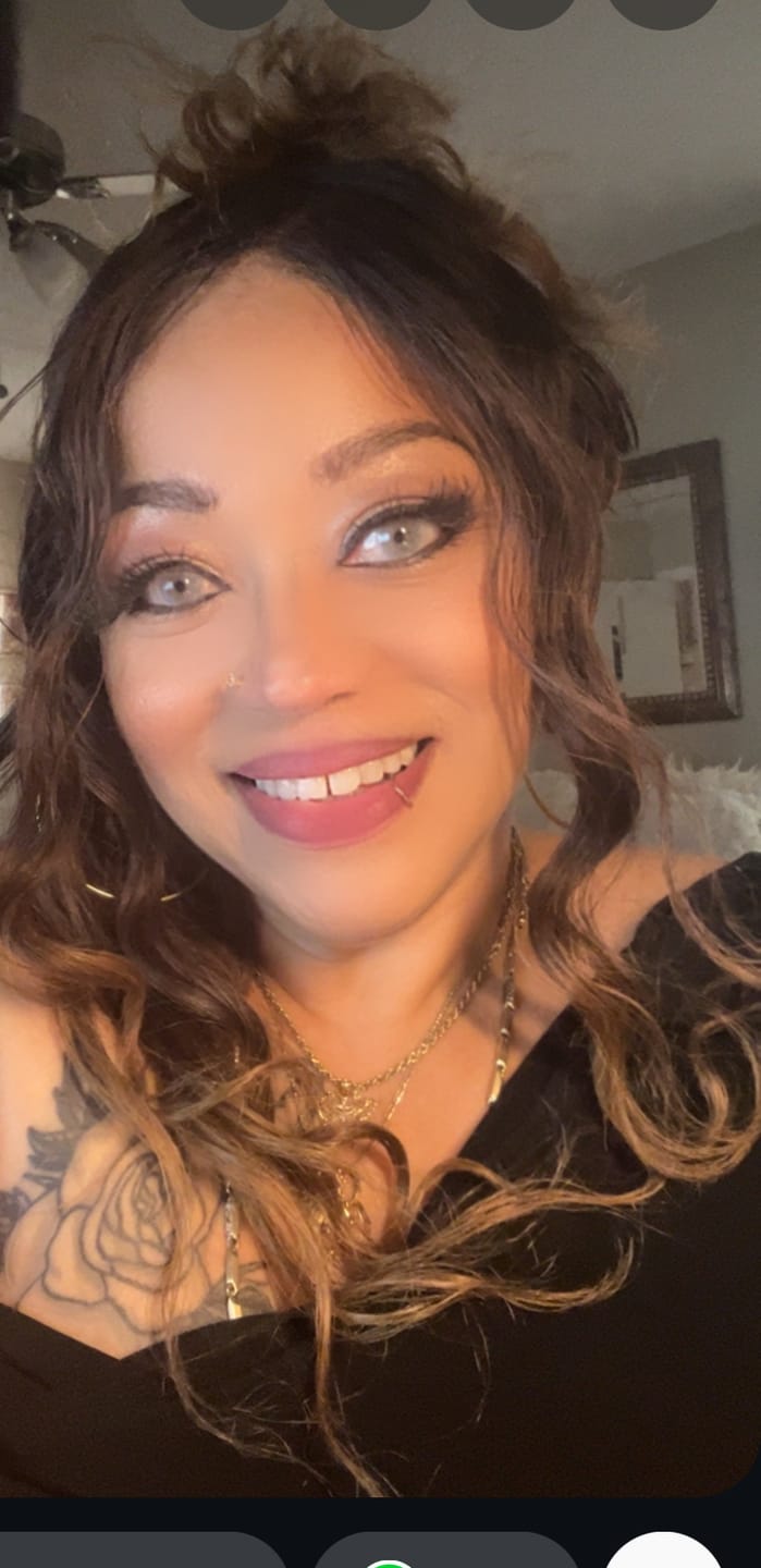 Customer photo review of Amazonia Antarctic Blue Prescription Colored Contact Lenses