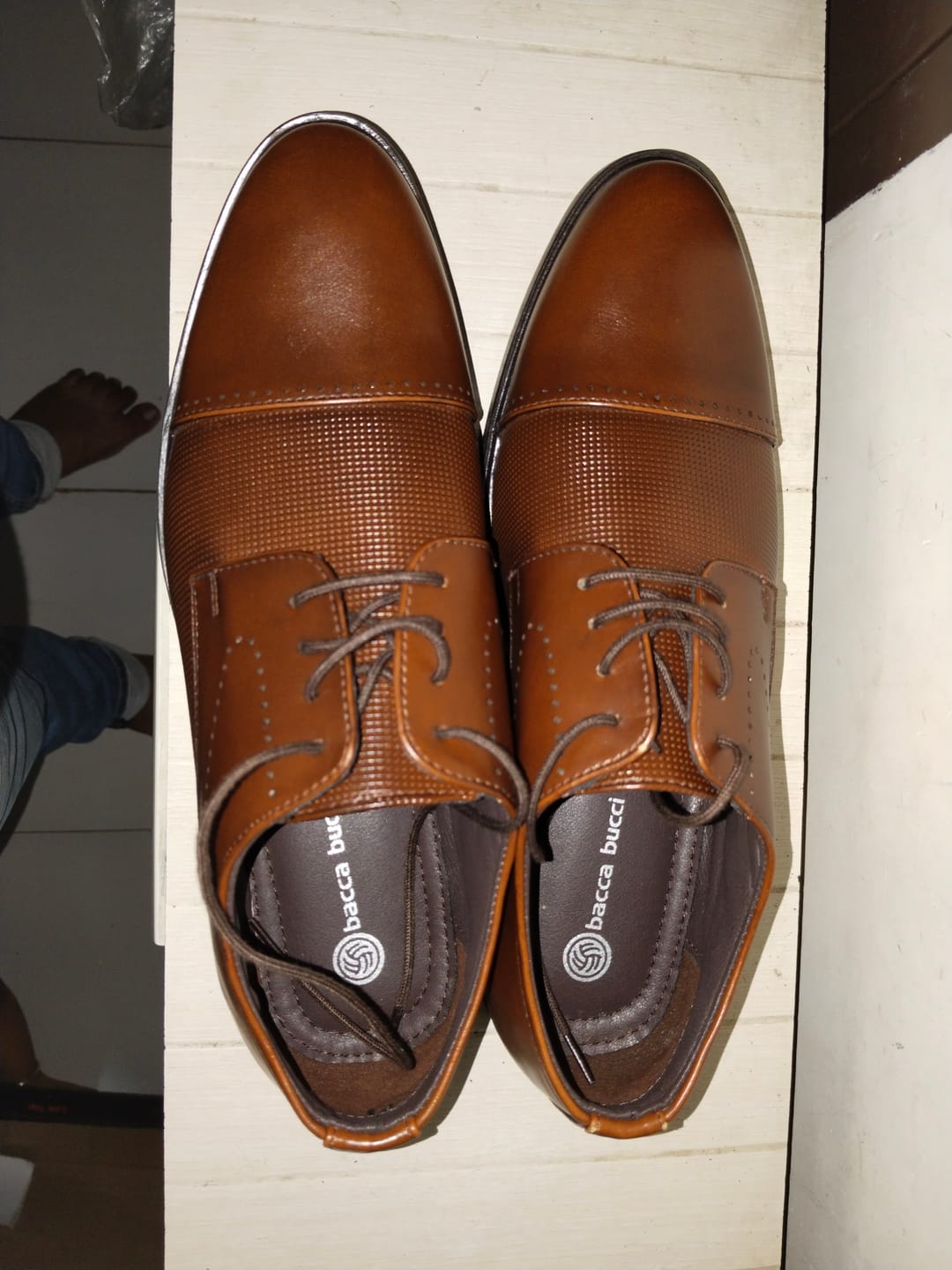 Customer photo review of Bacca Bucci WINDSOR Formal Shoes with Superior Comfort | All Day Wear Office Or Party Lace-up Shoes