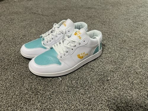 Customer photo review of Personalized Sneakers, Custom Sneakers, Put name or business name on it, AJ1-C03200