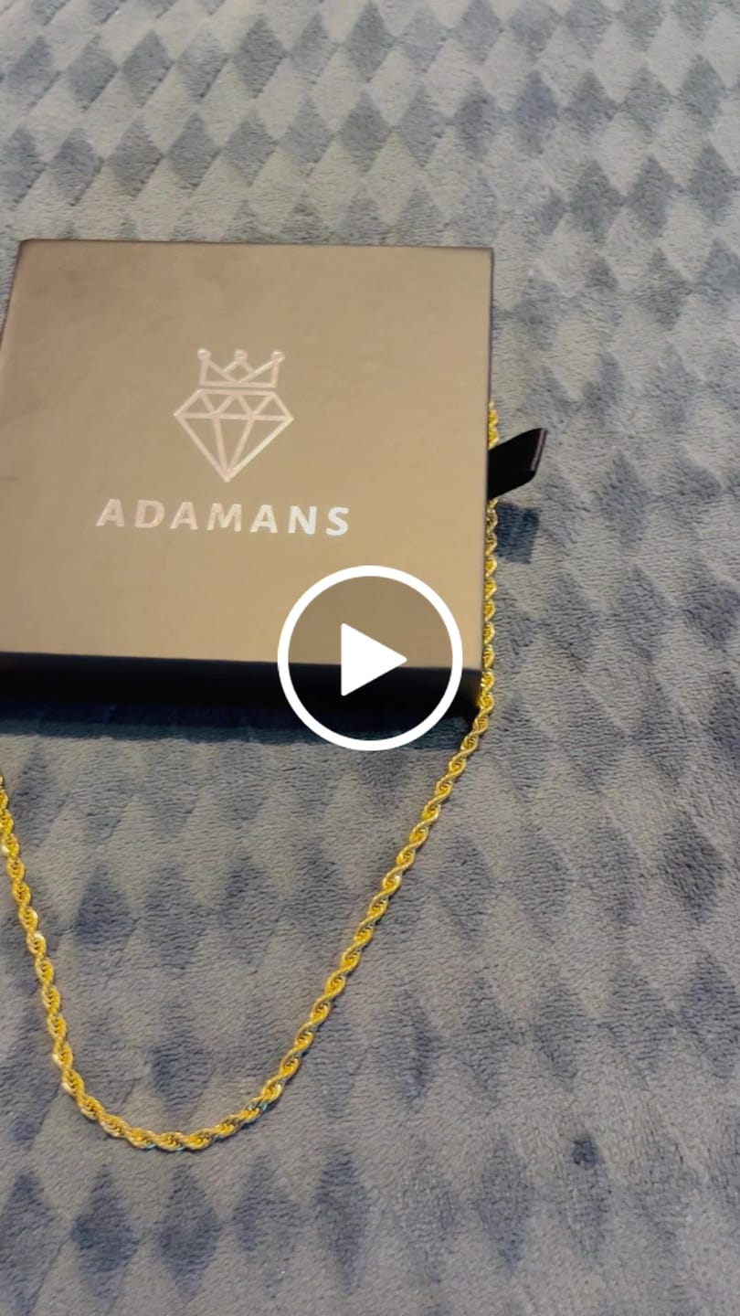 Customer video review of 4mm Rope Chain - Gold