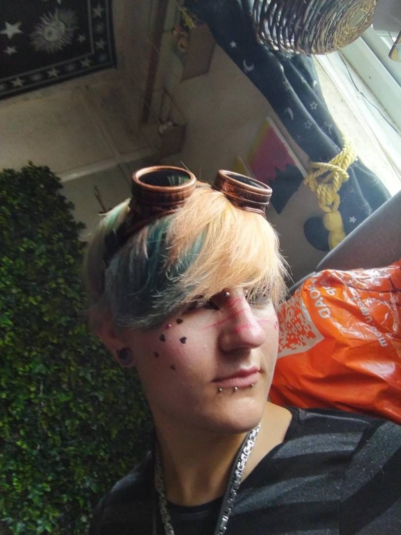 Customer photo review of Steampunk costume goggles
