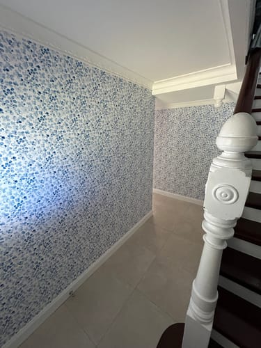 Customer photo review of Hamptons Hydrangea Wallpaper