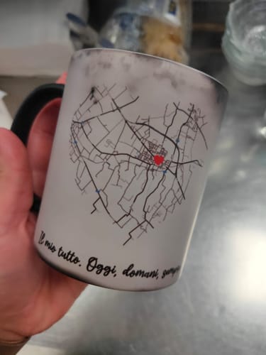 Customer photo review of Tazza magica personalizzata 325ml