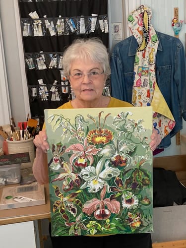 Customer photo review of Orchidae - Paint by Numbers