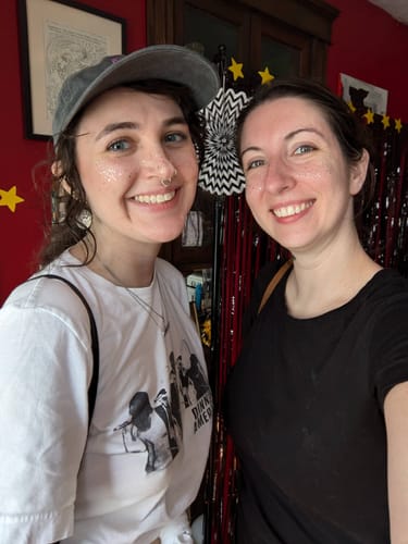 Customer photo review of Silver Stardust Speckle Makeup Patches