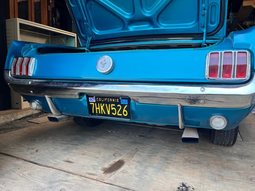 Customer photo review of 1966 CALIFORNIA LICENSE PLATE 6"x12" (156.5mm x 305mm)