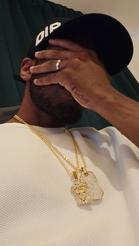 Customer photo review of 2.32 CTW Moissanite VVS Jesus Piece