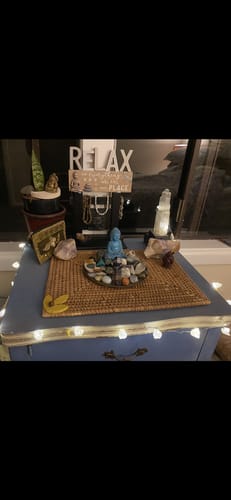 Customer photo review of Crystal Fairy String Lights - Amethyst