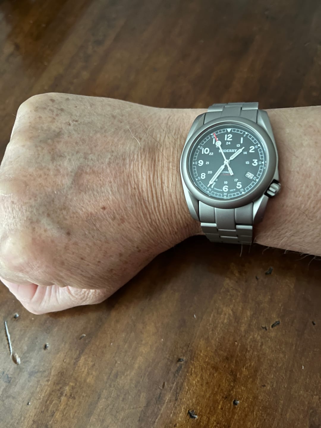 Customer photo review of 3-link Titanium Bracelet | 22mm lug width,Fits only for Voyager Watch