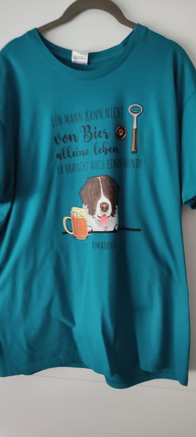 Customer photo review of Bier & Wuff - Individuelles T-Shirt