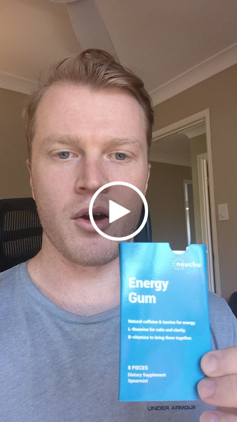 Customer video review of Energy & Focus Gum