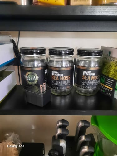 Customer photo review of St Lucia Gold Sea Moss Gel Trio