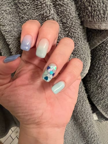 Customer photo review of Sensitive Dip Powder Liquid Set