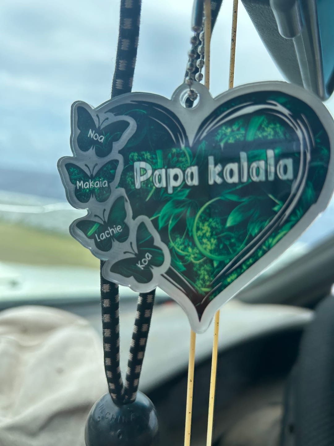 Customer photo review of Sparkling Grandma- Mom Heart Butterfly Kids, Multi Colors Personalized Ornament