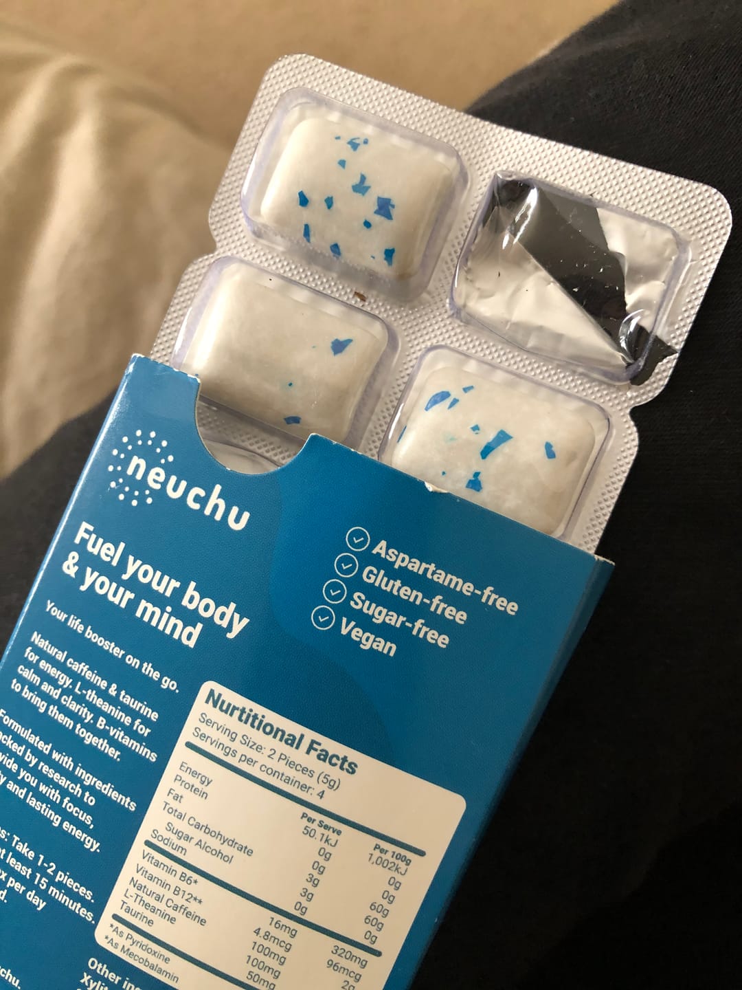 Customer photo review of Energy Gum Sample (8 pieces)